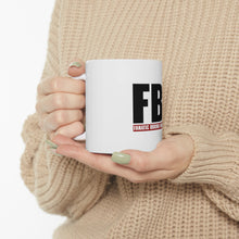DistinctInk Glossy White Coffee / Tea Mug - FBI Fanatic Boxing Individual