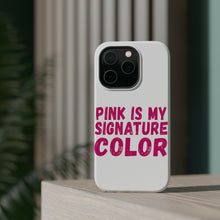DistinctInk ToughCase for Apple iPhone, Compatible with MagSafe Charging - Pink is My Signature Color