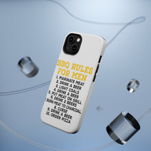 DistinctInk ToughCase for Apple iPhone, Compatible with MagSafe Charging - BBQ Rules for Men