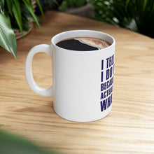 DistinctInk Glossy White Coffee / Tea Mug - I Tell People I Do Pilates No One Knows
