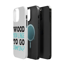DistinctInk ToughCase for Apple iPhone, Compatible with MagSafe Charging - Wood You Lake to Go Camping