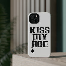 DistinctInk ToughCase for Apple iPhone, Compatible with MagSafe Charging - Kiss My ACE - Poker Blackjack Gambling
