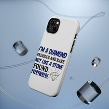DistinctInk ToughCase for Apple iPhone, Compatible with MagSafe Charging - I'm a Diamond Precious Rare Not Everywhere