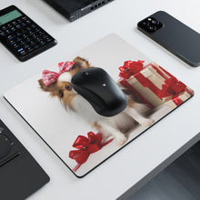 DistinctInk Mouse Pad - 1/4" Foam Rubber - Papillon Puppy