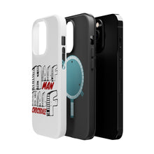 DistinctInk ToughCase for Apple iPhone, Compatible with MagSafe Charging - Half Man Half Crocodile