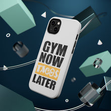 DistinctInk ToughCase for Apple iPhone, Compatible with MagSafe Charging - Gym Now Tacos Later