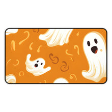DistinctInk Desk Mat with Ghost Skeleton Pumpkin Pattern Design for Halloween