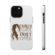 DistinctInk ToughCase for Apple iPhone, Compatible with MagSafe Charging - Curly Hair Don't Care