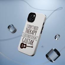 DistinctInk ToughCase for Apple iPhone, Compatible with MagSafe Charging - Don't Need Therapy Need to Play Guitar