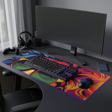 DistinctInk LED Gaming Mouse Pad with A World of Words Design for LGBTQ+ Pride