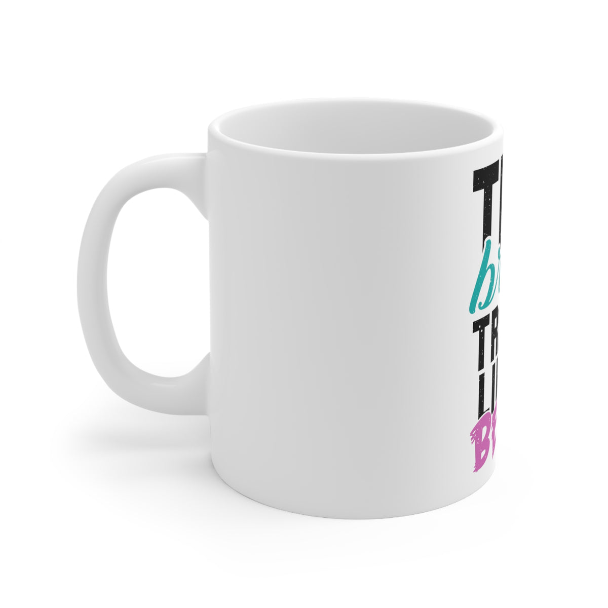 Glossy White Coffee / Tea Mug - This Bride Trains Like a Beast, view 2