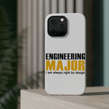 DistinctInk ToughCase for Apple iPhone, Compatible with MagSafe Charging - Engineering Major Always Right By Design