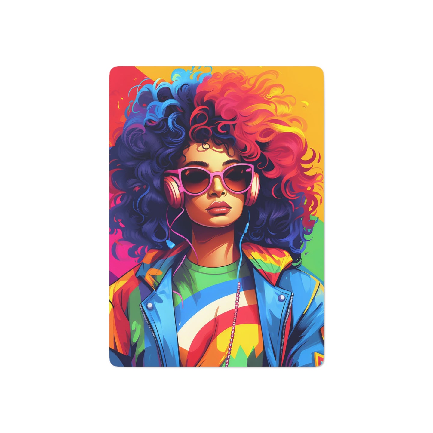 DistinctInk Playing Poker Cards with Living a Full Life Design for LGBTQ+ Pride