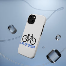 DistinctInk ToughCase for Apple iPhone, Compatible with MagSafe Charging - Cycologist Bicycle Cycling
