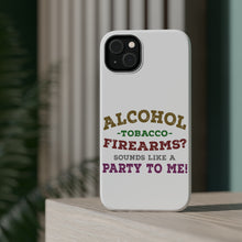 DistinctInk ToughCase for Apple iPhone, Compatible with MagSafe Charging - Alcohol Tobacco Firearms? Sounds Like a Party