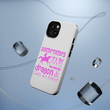 DistinctInk ToughCase for Apple iPhone, Compatible with MagSafe Charging - Sometimes It's the Princess Who Kills the Dragon