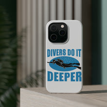 DistinctInk ToughCase for Apple iPhone, Compatible with MagSafe Charging - Divers Do It Deeper