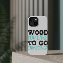 DistinctInk ToughCase for Apple iPhone, Compatible with MagSafe Charging - Wood You Lake to Go Camping
