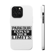 DistinctInk ToughCase for Apple iPhone, Compatible with MagSafe Charging - Parkour Expand Your Limits