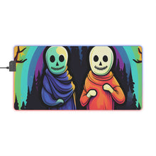 DistinctInk LED Gaming Mouse Pad with Living Life to the Fullest Design for Halloween  LGBTQ+ Pride
