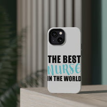 DistinctInk ToughCase for Apple iPhone, Compatible with MagSafe Charging - The Best Nurse In The World