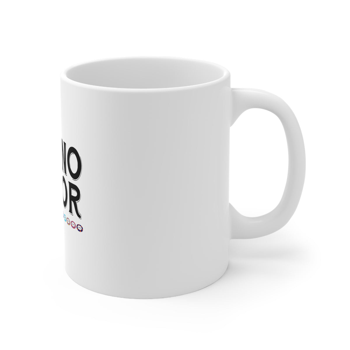Glossy White Coffee / Tea Mug - Casino Donor - Blackjack Gambling, view 3