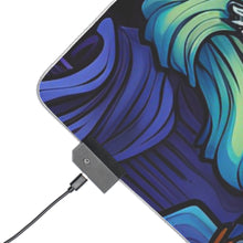 DistinctInk LED Gaming Mouse Pad with "Mindful Connections" Design for Halloween  LGBTQ+ Pride
