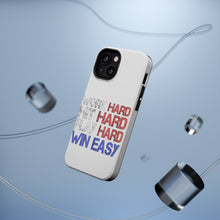 DistinctInk ToughCase for Apple iPhone, Compatible with MagSafe Charging - Work Hard Hit Hard Play Hard Win Easy
