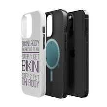 DistinctInk ToughCase for Apple iPhone, Compatible with MagSafe Charging - Bikini Body Workout Plan Get Bikini Put On Body