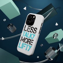 DistinctInk ToughCase for Apple iPhone, Compatible with MagSafe Charging - Less Talky More Lifty