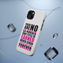 DistinctInk ToughCase for Apple iPhone, Compatible with MagSafe Charging - No Ex Nurses Title is Earned Forever