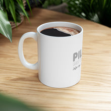 DistinctInk Glossy White Coffee / Tea Mug - Pilates Best With Caffeine