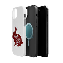 DistinctInk ToughCase for Apple iPhone, Compatible with MagSafe Charging - Proud Bunny Mom - Rabbit