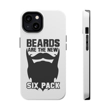 DistinctInk ToughCase for Apple iPhone, Compatible with MagSafe Charging - Beards are the New Six Pack