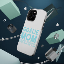 DistinctInk ToughCase for Apple iPhone, Compatible with MagSafe Charging - Goalie Mom The Most Stressful Position