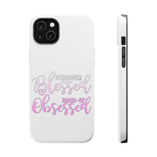 DistinctInk ToughCase for Apple iPhone, Compatible with MagSafe Charging - Stressed Blessed Make Up Obsessed