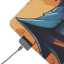 DistinctInk LED Gaming Mouse Pad with Spooky Sweet Treats Design for Halloween