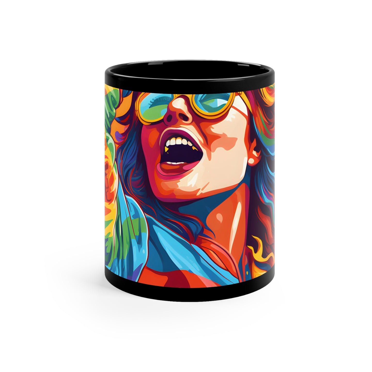 DistinctInk Black Coffee Mug - Addictive Adventure Story for LGBTQ+ Pride