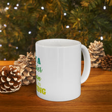 DistinctInk Glossy White Coffee / Tea Mug - I'm a Happier Person When I'm Painting