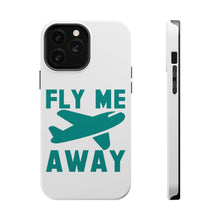 DistinctInk ToughCase for Apple iPhone, Compatible with MagSafe Charging - Fly Me Away - Travel