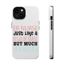 DistinctInk ToughCase for Apple iPhone, Compatible with MagSafe Charging - ER Nurse Just Like Regular But Cooler