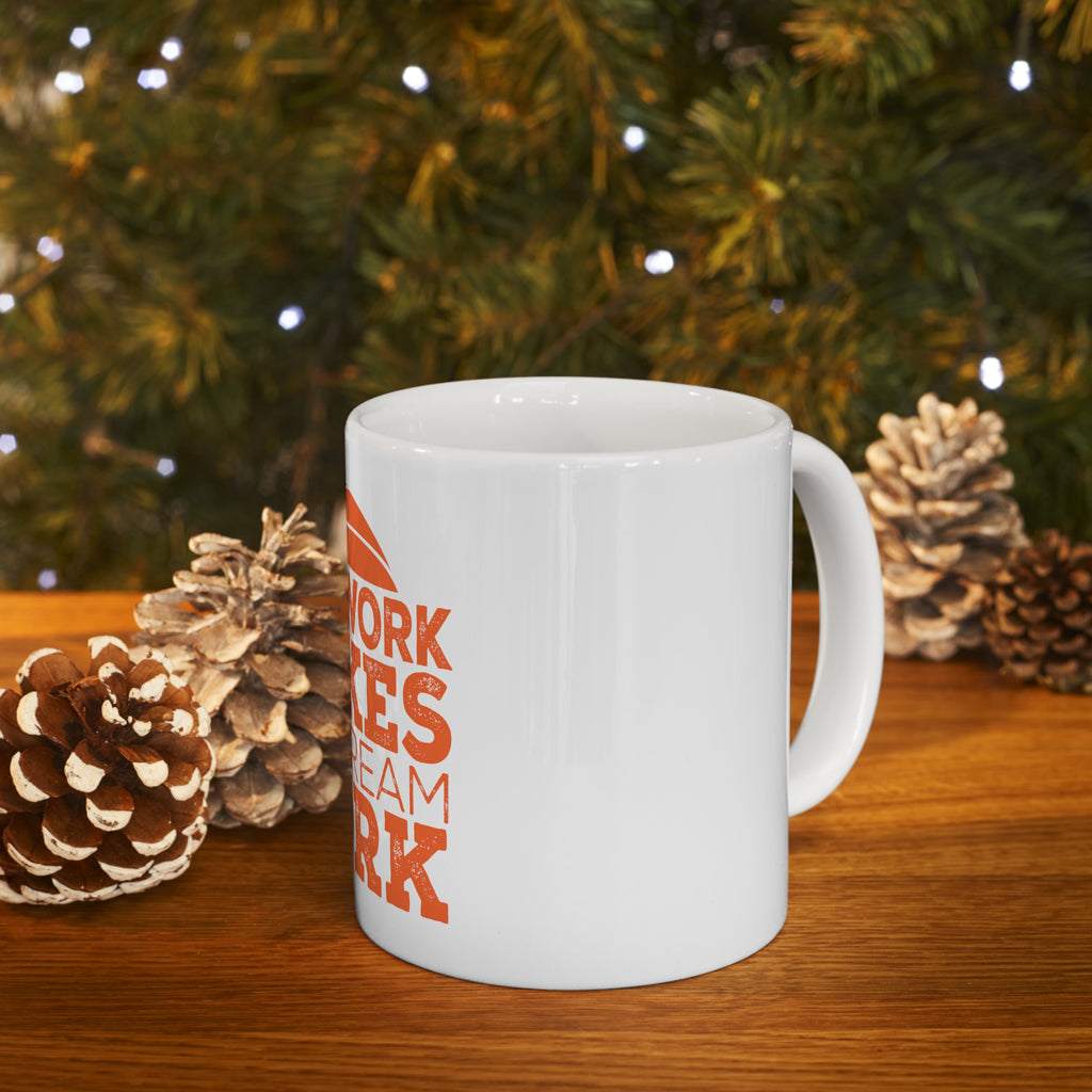Glossy White Coffee / Tea Mug - Teamwork Makes the Dream Work Basketball, view 9