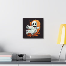 DistinctInk Canvas Wall Art with Silly Specter Sprites for Halloween