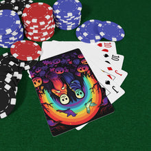 DistinctInk Playing Poker Cards with Living Life to the Fullest Design for Halloween LGBTQ+ Pride