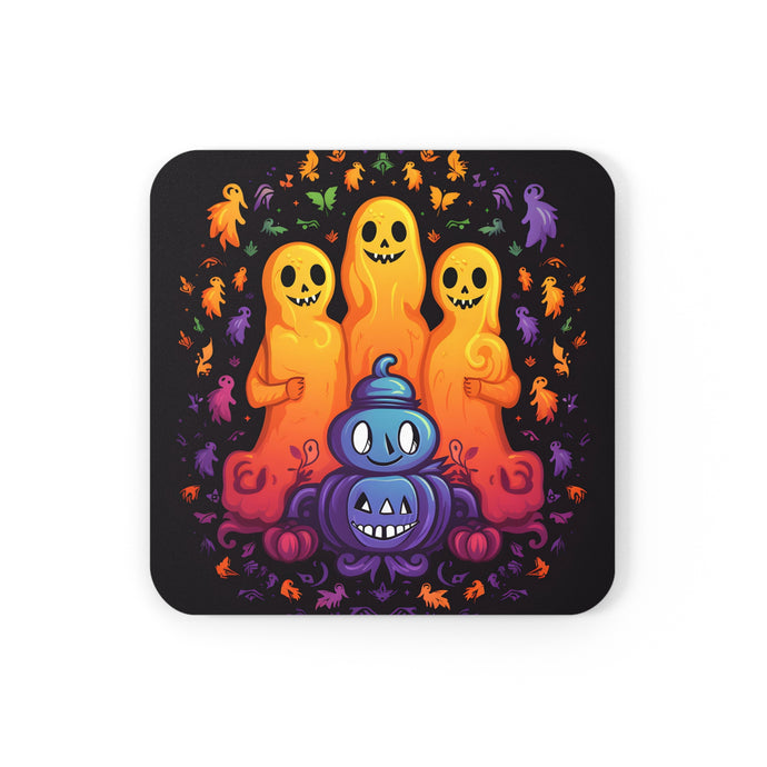 DistinctInk (Set of 4) Corkwood Coasters with Finding Your Purpose in LifeDesign for Halloween LGBTQ+ Pride
