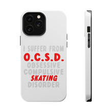 DistinctInk ToughCase for Apple iPhone, Compatible with MagSafe Charging - OCSD - Obsessive Compulsive Skating Disorder