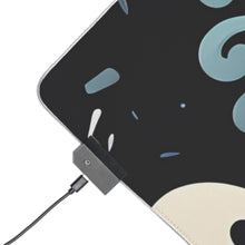 DistinctInk LED Gaming Mouse Pad with Ghastly Skeletal Shadows Design for Halloween