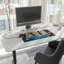DistinctInk LED Gaming Mouse Pad with A Life Of Adventure Design for Halloween  LGBTQ+ Pride