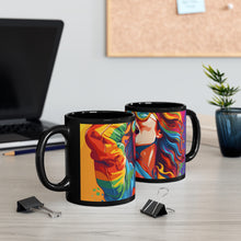 DistinctInk Black Coffee Mug - Addictive Adventure Story for LGBTQ+ Pride