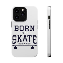 DistinctInk ToughCase for Apple iPhone, Compatible with MagSafe Charging - Born to Skate - Skating